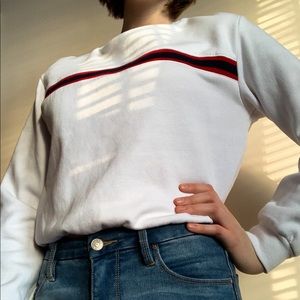 White crew neck